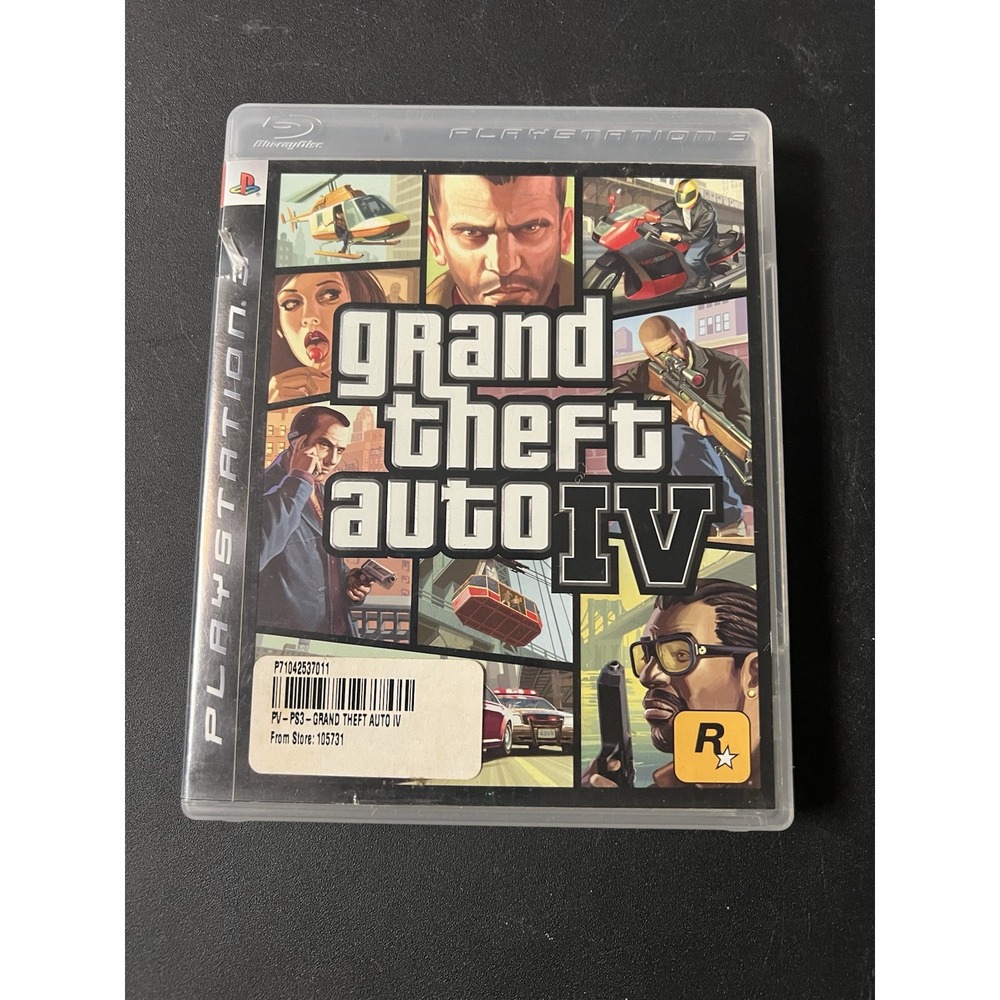 PlayStation 3 Grand Theft Auto 4 Liberty City BOX AND MANUALS ONLY see pics Sony